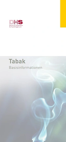 Titelseite der Broschüre: Viel Rauch, aus der Schrift aufsteigt