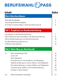 Titelbild vom Berufswahlpass in einfacher Sprache