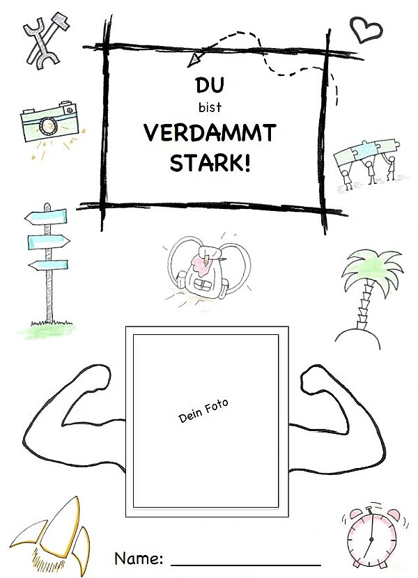 Titelseite der Broschüre Du bist verdammt stark
