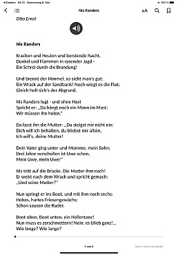 Ballade Nis Randers von Otto Ernst
