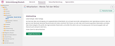 Sreenhot aus Itslearning zum Hochladen von eigenem Material
