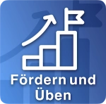 Symbol Steigung mit Untertext Fördern und Üben