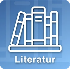 Symbol Bücher mit Text Literatur