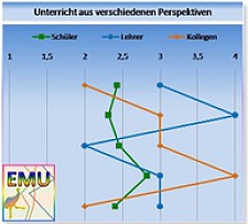 Screenshot der Ergebnisdarstellung des EMU Instruments