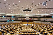 Innenaufnahme des Europäischen Parlaments