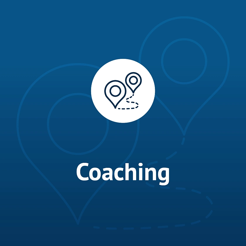 Symbol mit der Aufschrift Coaching