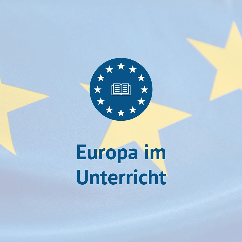 Nahaufnahme Europaflagge: blauer Grund mit gelben Sternen