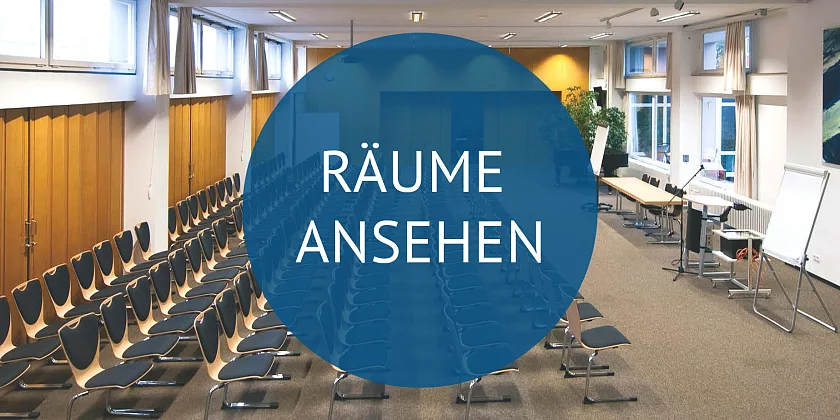 Symbolbild mit der Aufschrift Räume ansehen 