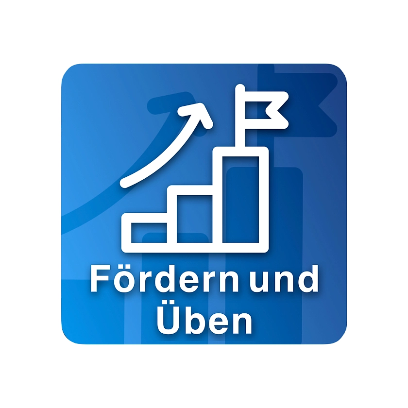 Symbol Diagramm Steigung mit Text Fördern und Üben