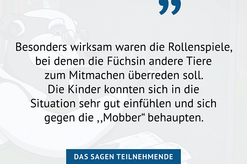 Feedback zur Unterrichtseinheit Antimobbing