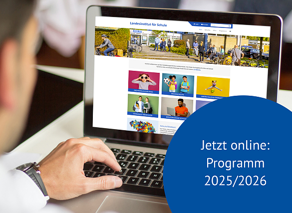 Bildschirm zeigt Programmseite
