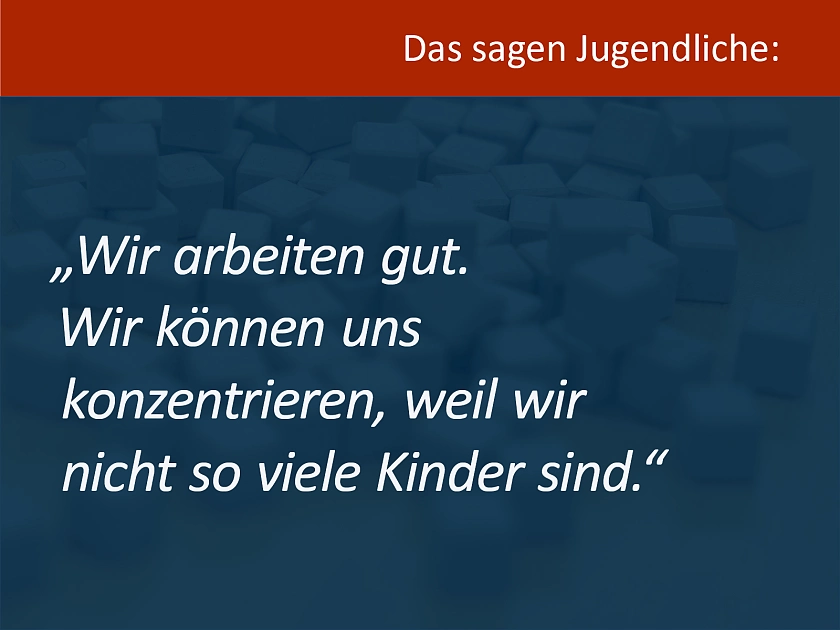 Zitat eines Schülers über das MSK-Programm