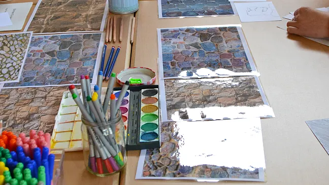 Zeichenprodukte aus einer Fortbildung