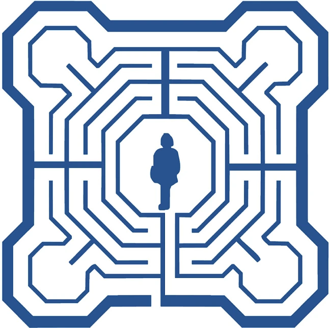 Logo der Gesellschaft für das hochbegabte Kind: Ein Labyrinth