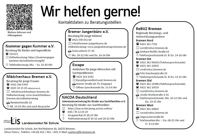 Cover für Hilfsangebote. Miniatur der PDF