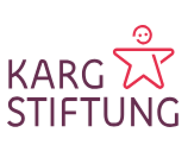 Ein Strichmännchen und der Schriftzug Karg-Stiftung