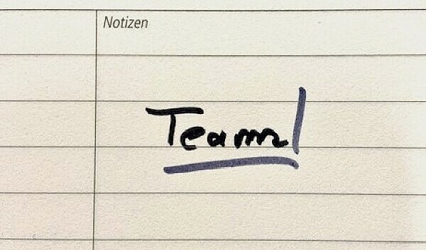 Symbolbild mit dem Wort: Team