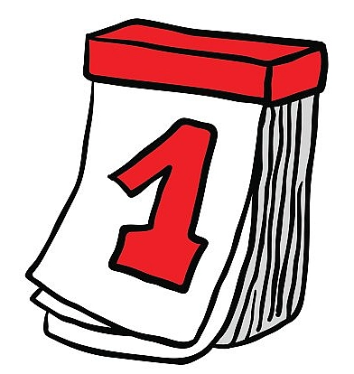 Ein mit Stift gezeichneter Kalender