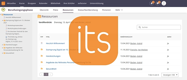 Symbolbild itslearning-Kurs Berufseingangsphase