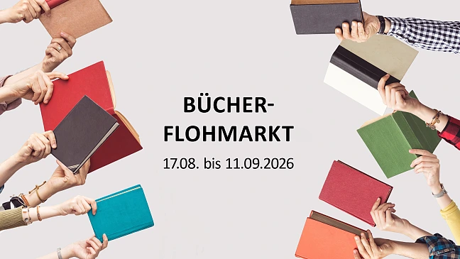 Hände halten verschiedene Bücher