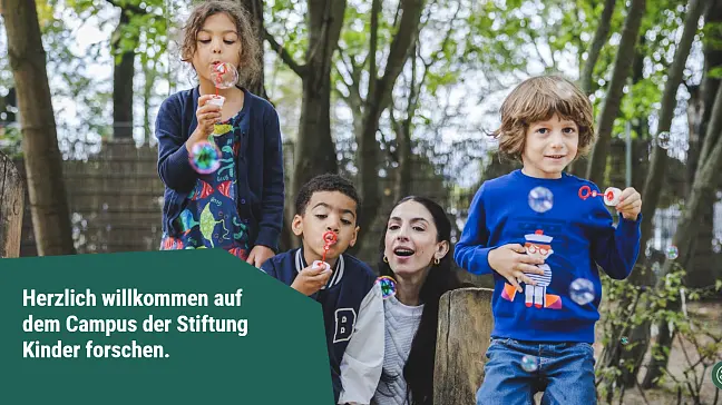 Abbildung der Startseite des Stiftungscampus