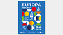 bunte Motive auf blauem Grund mit bremischem Bezug