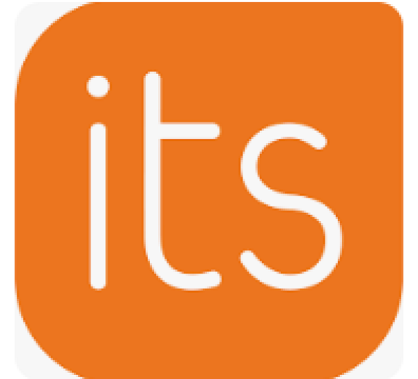 die Buchstaben i, t und s in weißer Schrift auf orangefarbenem Grund