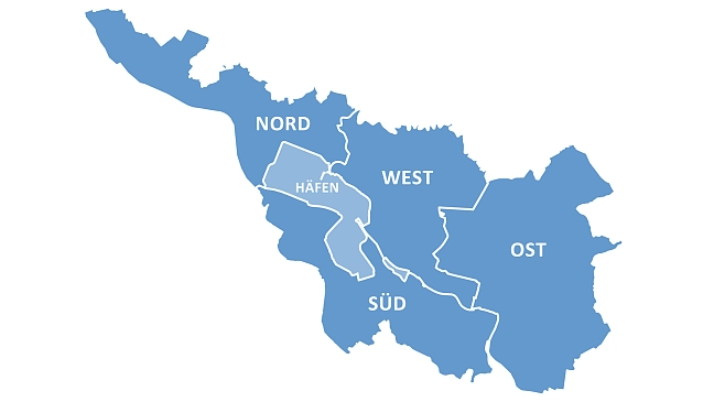 Umriss der Stadt Bremen