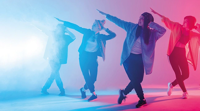 Personen in Bewegung