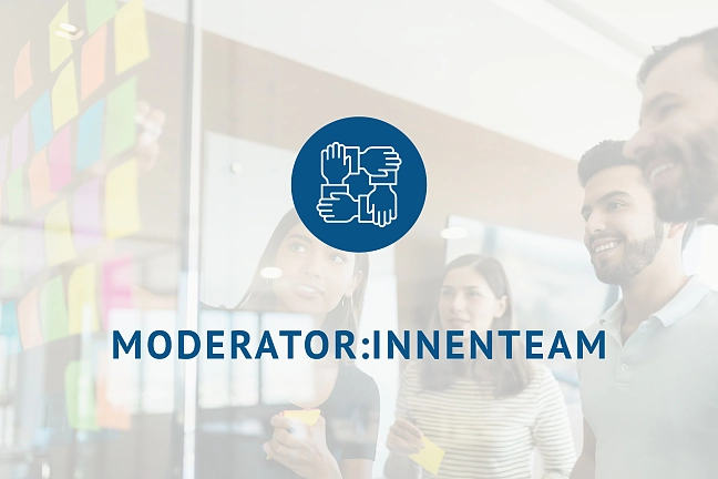 Symbolbild mit dem Text Moderationsteam