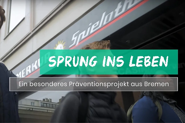 Standbild aus dem Video Sprung ins Leben