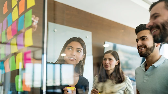 Team erarbeitet Ideen