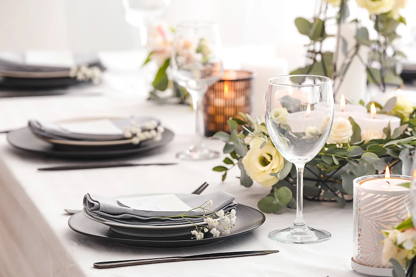 Festlich gedeckter Tisch