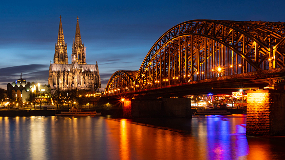 Kölner Dom und Brücke