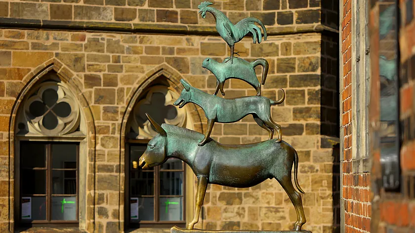 Statue der Bremer Stadtmusikanten