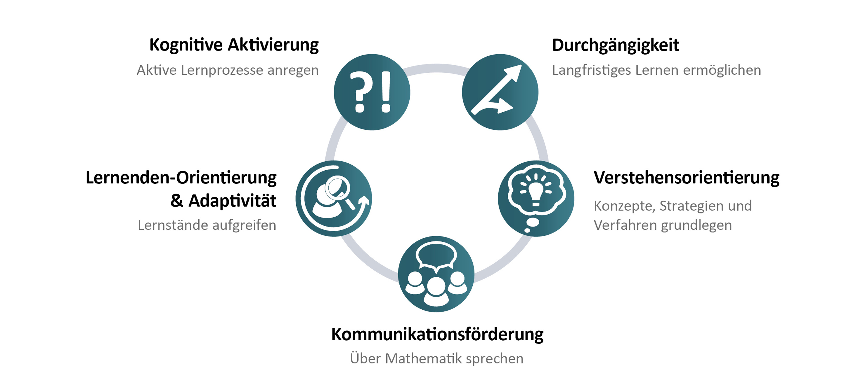 Schaubild Verstehensprinzipien von QuaMath